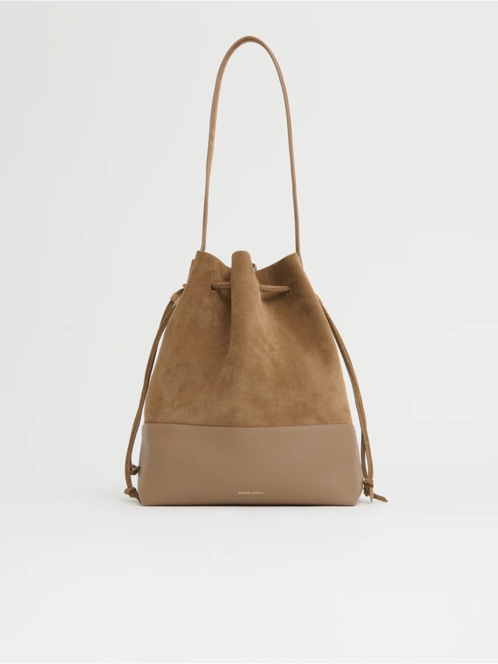 NWT - Mansur Gavriel DRAWSTRING CABAS - Anise Suede/Anise - Picture 1 of 11